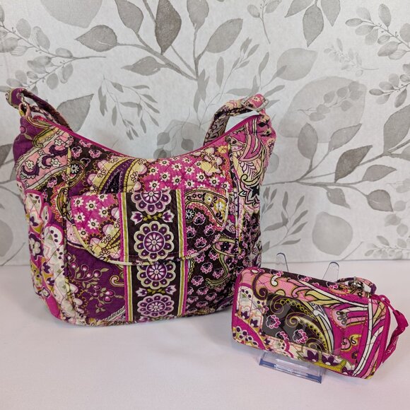 Vera Bradley Pink and Purple Crossbody Bag Set - Picture 1 of 16